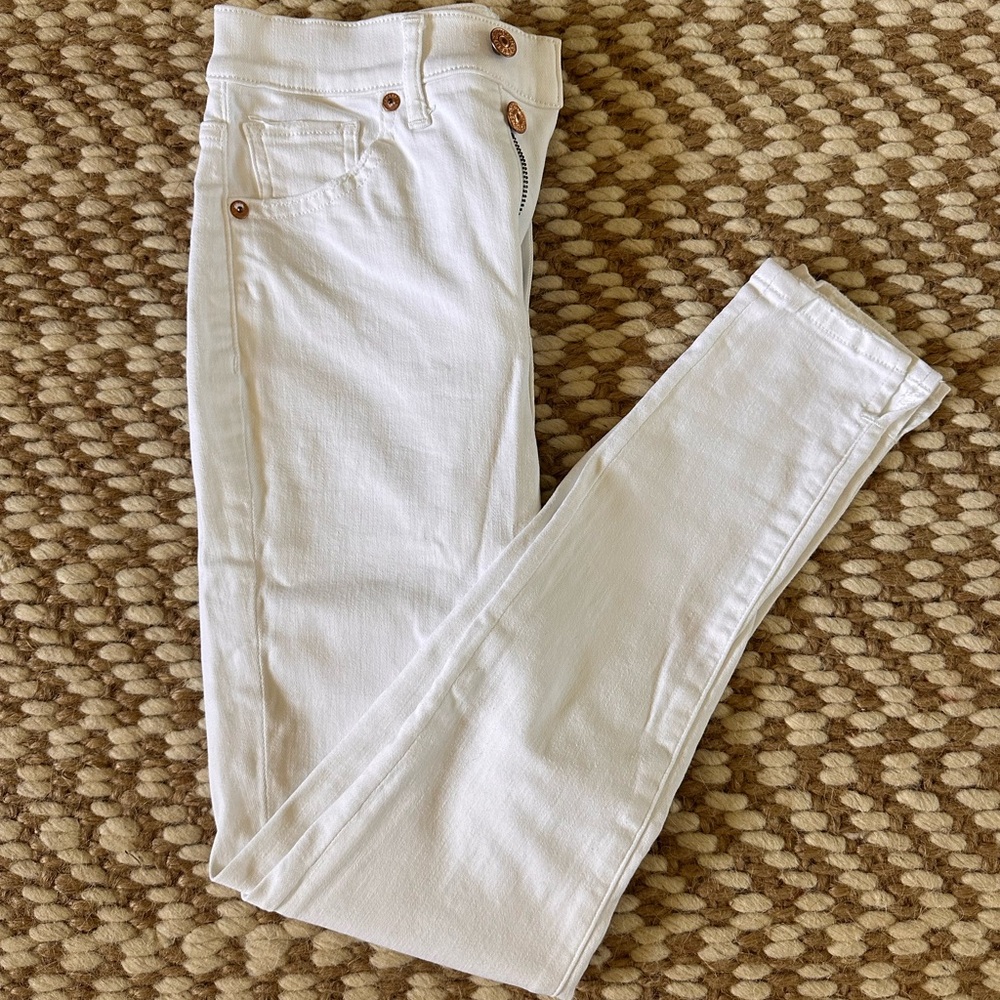 Express Women's Crisp White Skinny Jeans